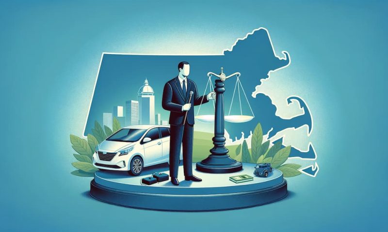 DALL·E 2024-03-07 12.35.30 – Create a horizontal image for a blog post for a law firm, depicting a professional and reassuring scene that represents the process of dealing with ca massachusetts accident report