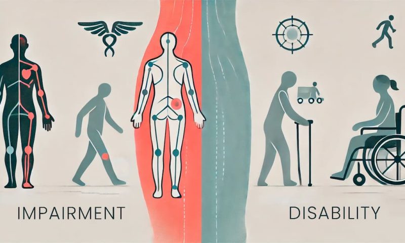 impairment vs disability impairment vs disability